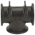 PP, Tee, 2 in Flange,  Flange