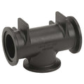 PP, Tee, 2 in Flange,  Flange