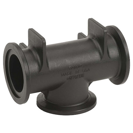 PP, Tee, 2 in Flange,  Flange