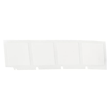 Wraparound Label, White, Vinyl, 1 in W