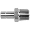 Strt, SS, Tube Stem 3/8 in, MNPT 1/4 in