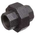 Straight Black Coated Malleable Iron Pipe Fitting, 3/4" Pipe, Female BSPT, Malleable Iron