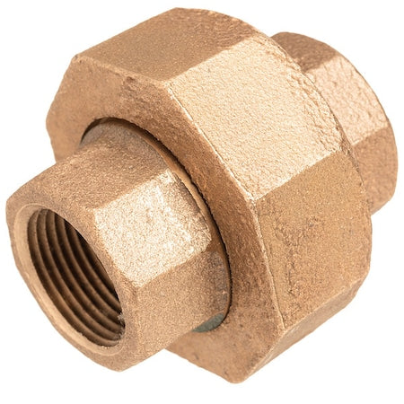 Straight Brass Brass Class 250 Pipe Fittings, 2 in Female NPT X 2 in Female NPT