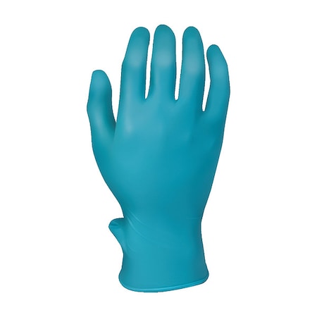 Disposable Gloves, Food Grade, 2.5 mil Palm, Nitrile, Powder-Free, 100 PK, Blue, L