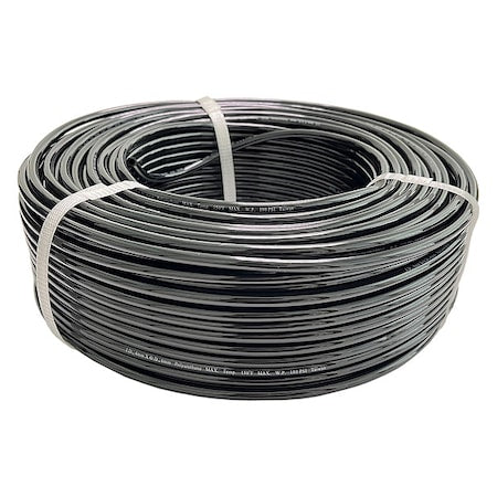 Tubing,4mm ID x 6mm OD,250 Ft,Black