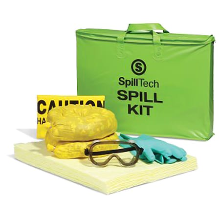 HazMat Tote Spill Kit, 5 gal Volume Absorbed per Kit, Not Applicable Capacity, Drum, Green