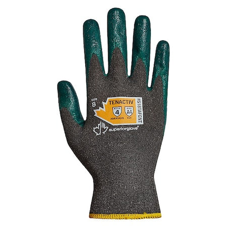 Knit Gloves, Cut Level A4 ,Dipped ,Nitrile ,Smooth ,L 1 PR