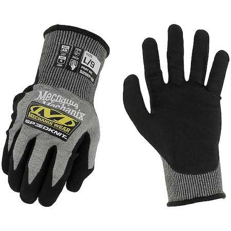 SpeedKnit(TM) S29EP58, Cut Level A9 ,Neoprene, Nitrile ,Sandy ,L ( 9 ) 1 PR