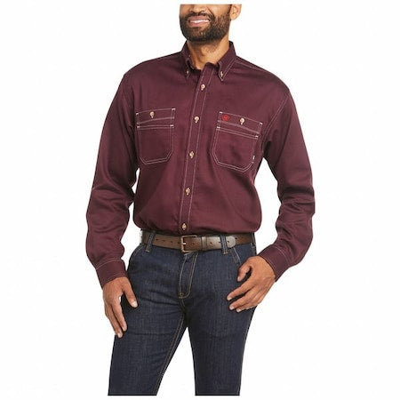 Men's FR Durastretch Work Shirt, 9.7 cal/sq cm, 3XL, Vented Work Shirt