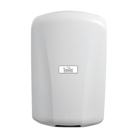 Automatic Hand Dryer, 14 sec Dry, 208 to 277V AC, White