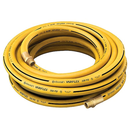 3/8" x 25 ft Nitrile Coupled Multipurpose Air Hose 300 psi YL