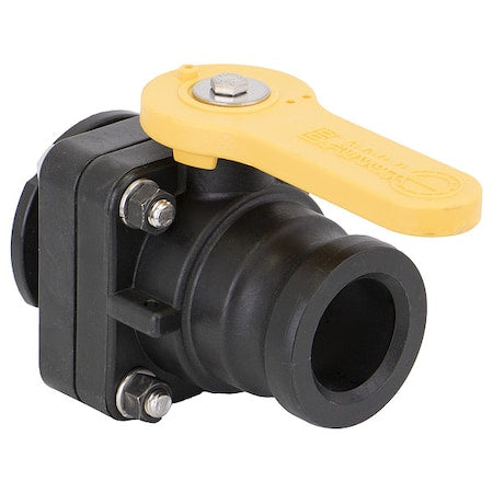 Manual 2-Way Ball Valve,Flange,Polypro