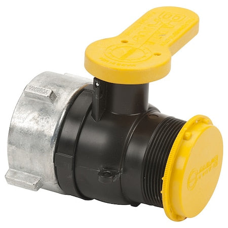 Manual 2-Way Ball Valve,Buttress,Polypro