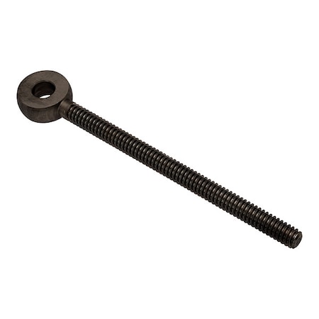 Fixed Rod End, Stainless Steel, Black Oxide, 1/4"-28 Thrd Sz, 2 1/2 in Thrd Lg
