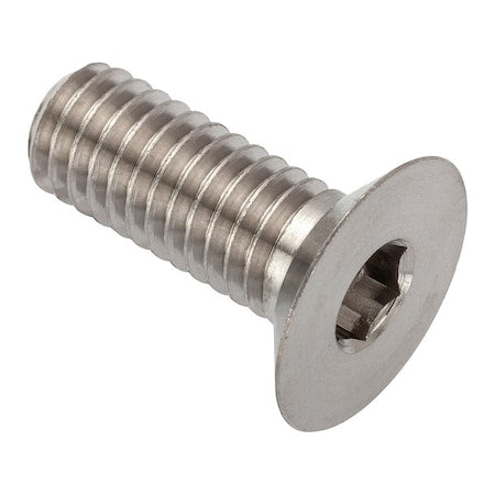 M6-1.00 Socket Head Cap Screw, Flat, Plain 316 Stainless Steel, 16 mm Length