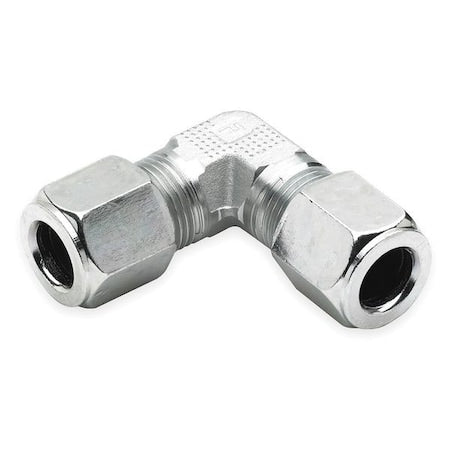 9/16-18" x 3/8" Compression x Male SS Union Elbow