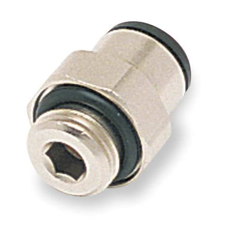 Push-Fit Adapter Fitting, 16mm Tube Size, Brass, Silver