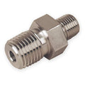 3/8 in Male NPT 316 Stainless Steel Hex Nipple, 1.45 in Length, 7,200 psi Max Pressure