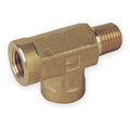 Street Tee Brass Pipe Fitting, 1/8 in Female NPT X 1/8 in Male NPT