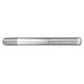 Double-End Threaded Stud, 5/16"-18 Thread to 5/16"-18 Thread, 4 in, Steel, Black Oxide, 2 PK