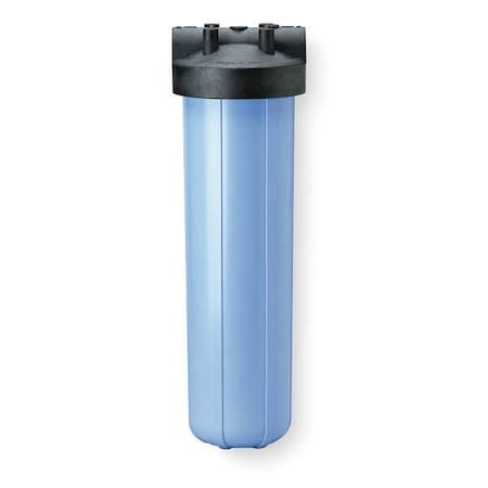 Filter Housing,23 3/4" H,7 1/2" Dia,Blue