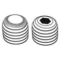 ScktStScrw,KnrldCpPt,#10-32,3/16"L,PK100