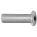 Arch Barrel, 3/8"-16, 1/2 in Brl Lg, 1/2 in Brl Dia, Stainless Steel Plain