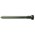 Lag Screw, 5/8 in, 4 in, Steel, Zinc Plated Hex External Hex Drive, 25 PK