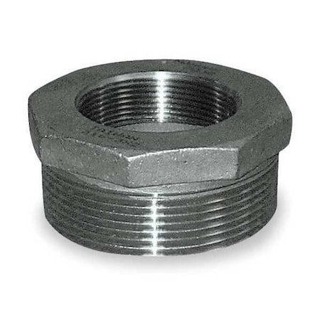 2" x 1/4" MNPT x FNPT SS Hex Reducing Bushing