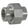 1/2 in Socket Weld Union, 304 Stainless Steel, Class 3000, ASTM A182, MSS SP-83