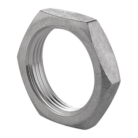 1/2 in FNPT 316 Stainless Steel Locknut, Class 150, 1-3/16 in Hex Size