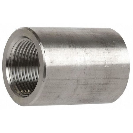 304 Stainless Steel Coupling, Female NPT, 1/4 in, Class 3000