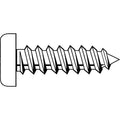 Sheet Metal Screw, #12 x 5/8 in, Zinc Plated Steel Flat Head Phillips Drive, 100 PK