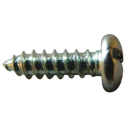 Sheet Metal Screw, #14 x 3/4 in, Zinc Plated Steel Pan Head Combination Phillips/Slotted Drive