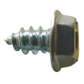Sheet Metal Screw, #12 x 1-1/4 in, Zinc Plated Steel Flange Hex Head Slotted Drive, 100 PK