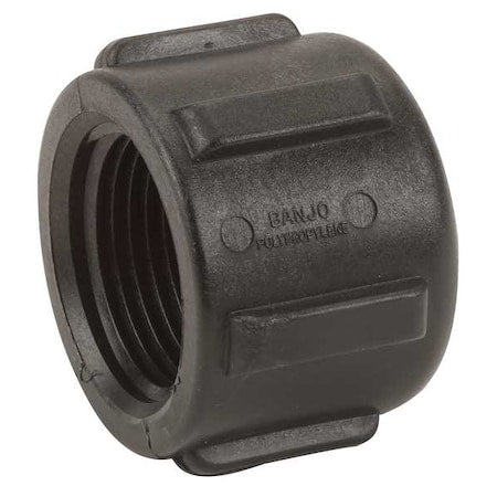 Cap, Polypropylene, 1", Schedule 80, 300 psi Max Pressure