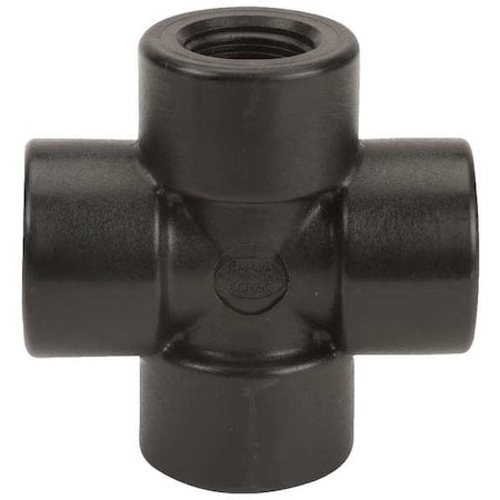 Cross, Polypropylene, 3/4", Schedule 80, 300 psi Max Pressure