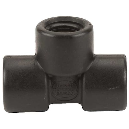 Tee, Polypropylene, 1/2", Schedule 80, 300 psi Max Pressure