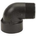 90 Degree Street Elbow, Polypropylene, 1-1/2", Schedule 80, 300 psi Max Pressure