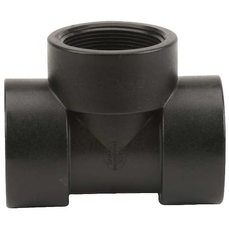 Tee, Polypropylene, 2", Schedule 80, 300 psi Max Pressure