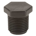 Plug, Polypropylene, 1/2", Schedule 80, 300 psi Max Pressure