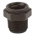 Reducing Bushing, Polypropylene, 1/2" x 3/8", Schedule 80, 300 psi Max Pressure