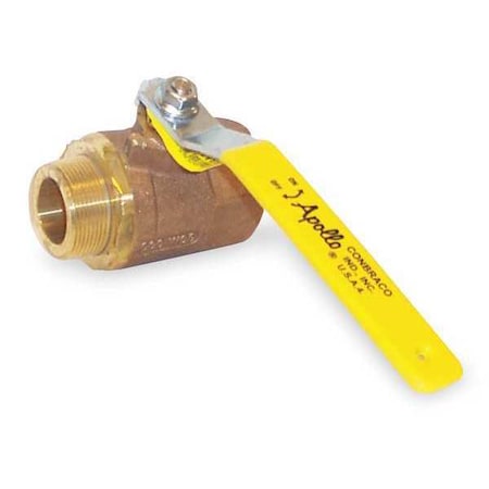 1-1/2" FNPT x MNPT Bronze Ball Valve Inline