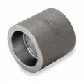 Coupling Coupling, 3/8" Pipe, Socket Weld, Black Forged Steel, Class 3000
