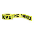 Barricade Tape, Caution No Parking, 3 in Wide x 1000 ft Long, Polyethylene, 1.6 mil Thickness