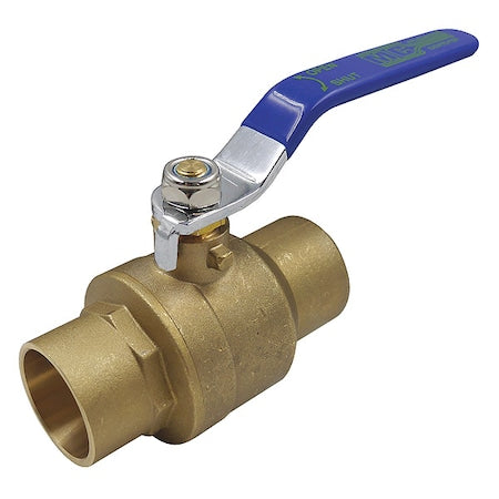 1-1/2" Sweat Brass Ball Valve Inline