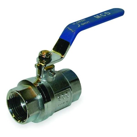 3/8" FNPT Chrome Brass Ball Valve Inline
