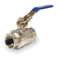 1/4" FNPT Chrome Brass Ball Valve Inline