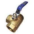 Manual 3-Way Ball Valve,3/8",Brass