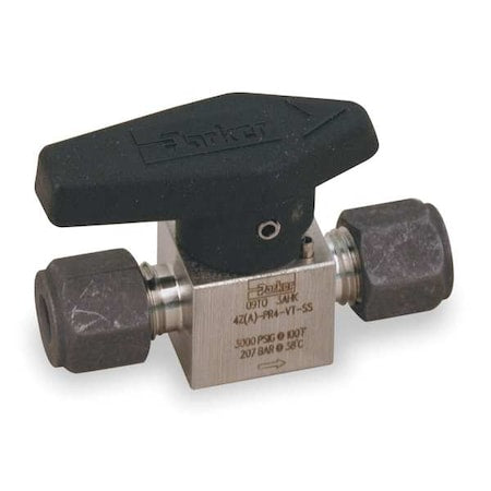 Rotary Plug Valve,3/8 In,316 SS,1/4 Turn